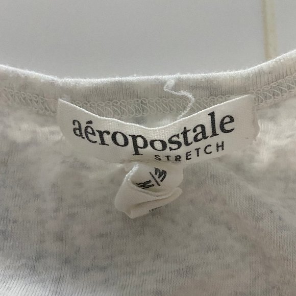 Aeropostale Tops Aeropostale Ruffle Front Henley Tank Alt Aso Elena Gilbert Poshmark